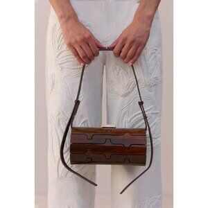 Cult Gaia Kessia Shoulder Bag in Java New with Box Womens Purse Handbag